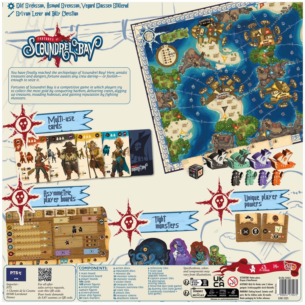 Fortunes of Scoundrel Bay — back of box