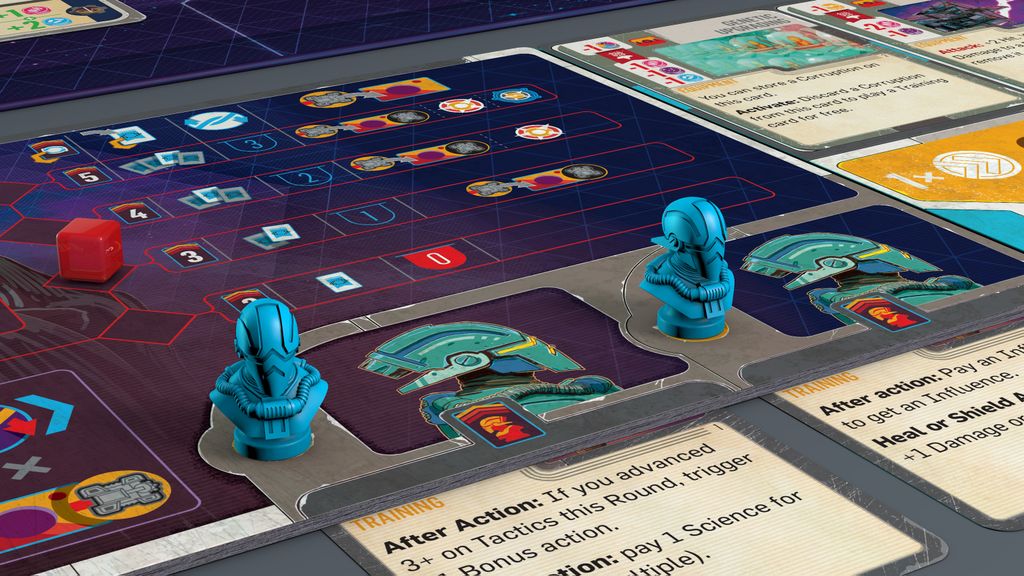 Revenant — custom crew pawns on player board