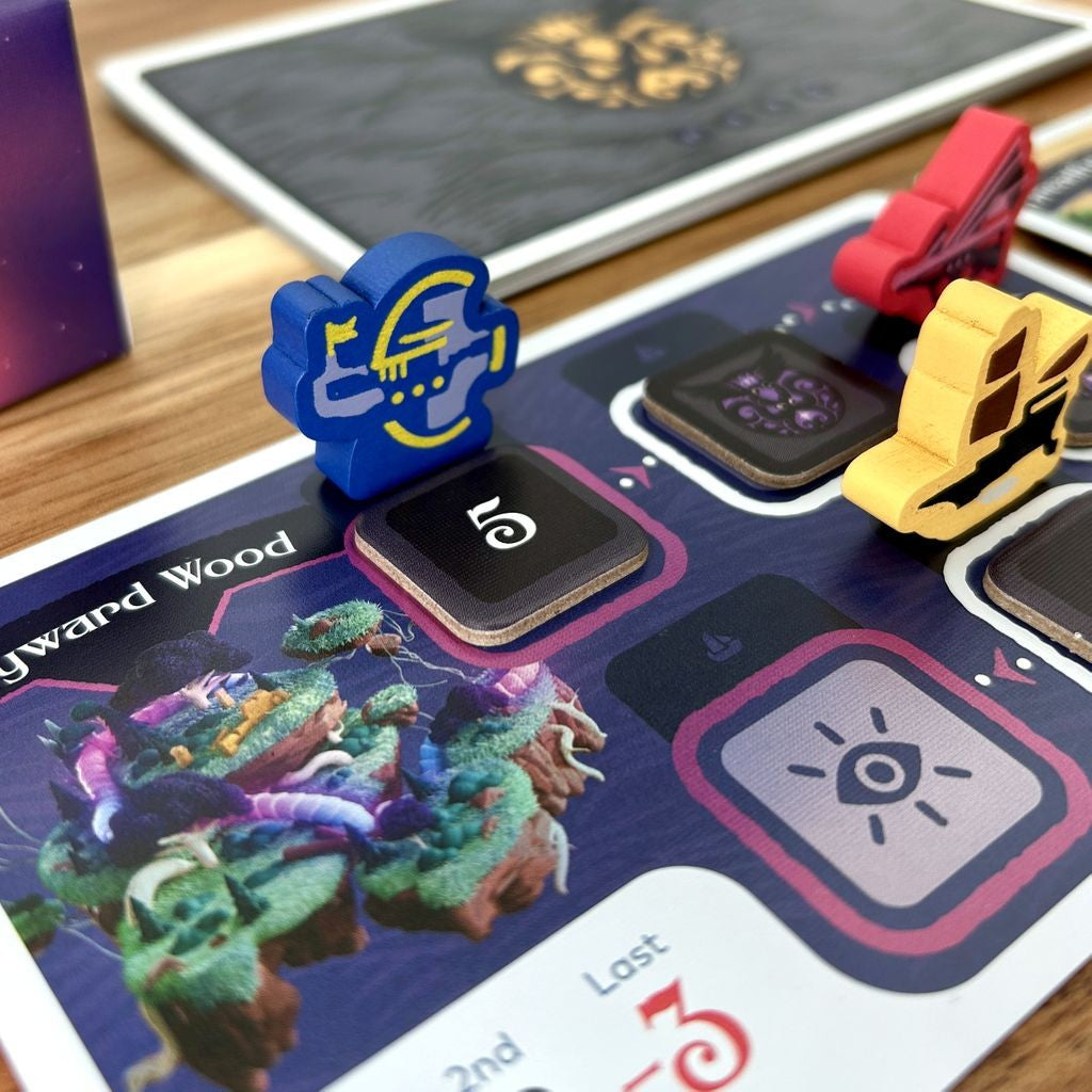 Soar — quest cards and bid tiles in play