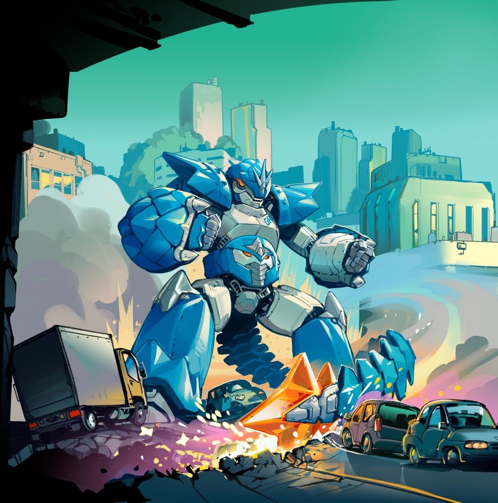 Alpha Team Mechanized Battle Force Go! — monster artwork