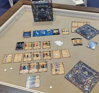 Tableau of explored lands and ships in Adamastor