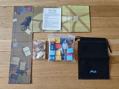 All components of Ada’s Library, including book cards, master display cards, action cards, and rules.