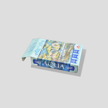 Aqua box opened partially