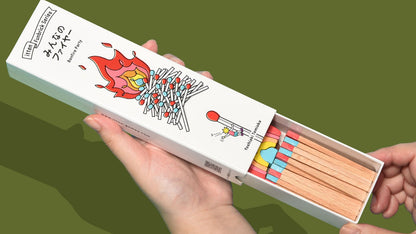 The game Bonfire Party from the publisher itten, showing the open box.