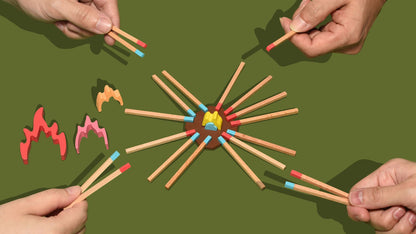 The game Bonfire Party from the publisher itten, showing the beginning of the game.
