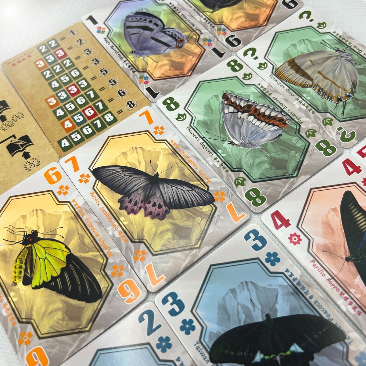 Players collecting and exchanging butterfly cards during a session of Butterfly Kingdom.