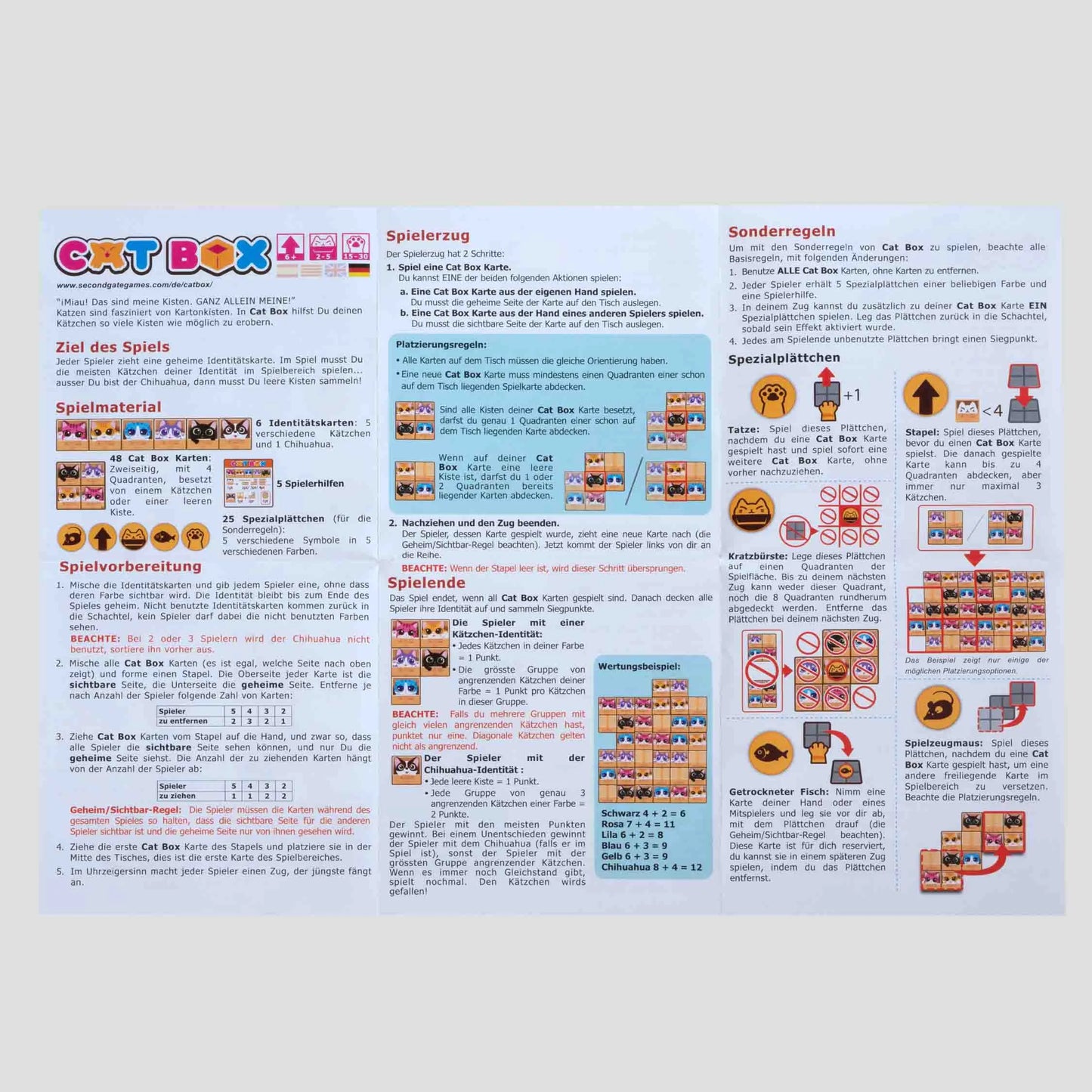 Cat Box rear packaging