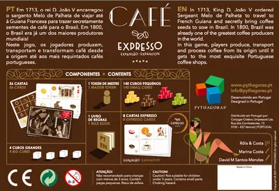 Back of Cafe box displaying game overview and components.