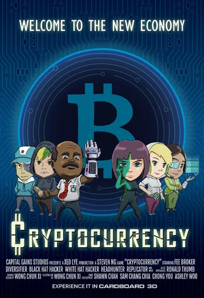 Front cover of Cryptocurrency by Capital Gains Studio, featuring vibrant crypto-themed artwork.