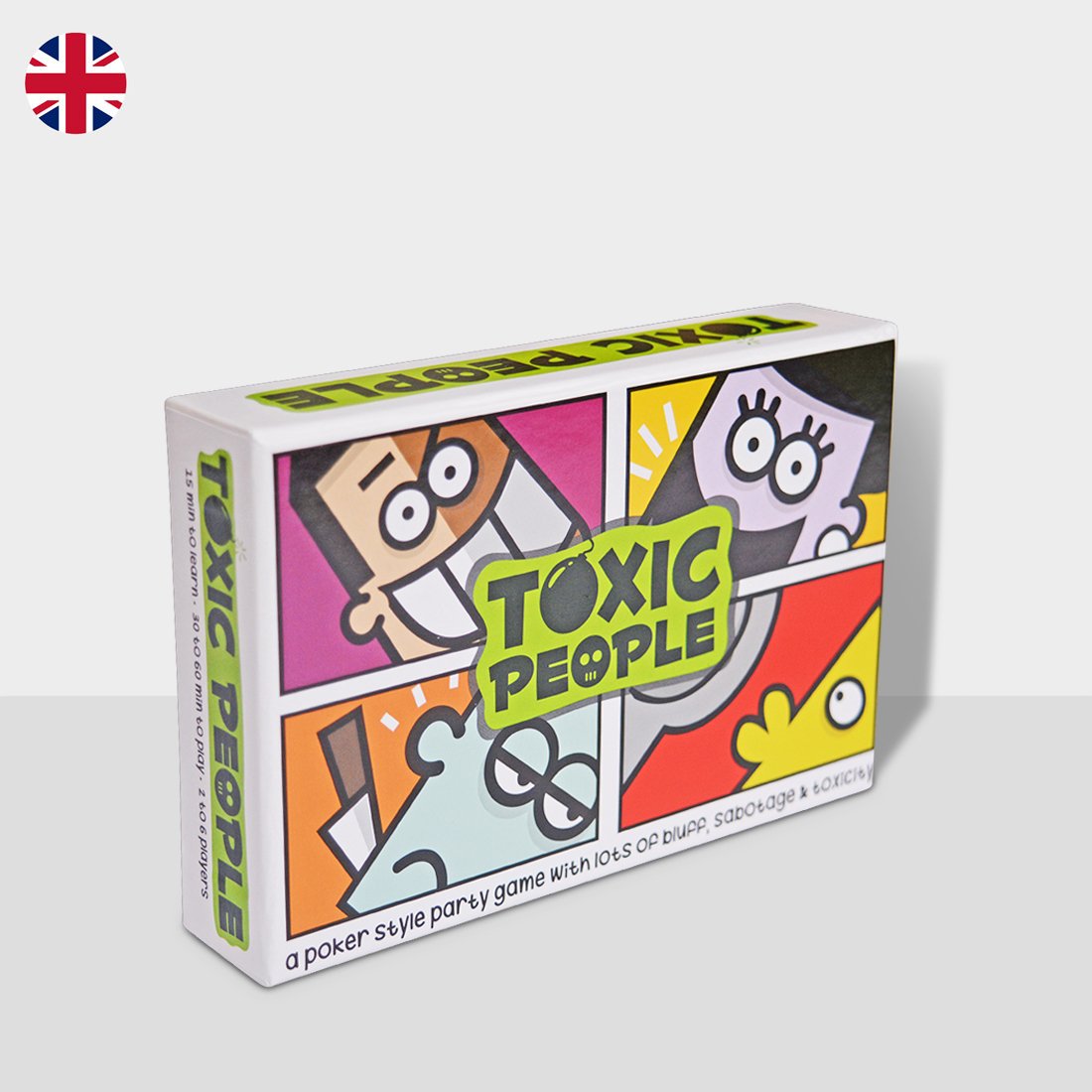 Toxic People – board game box cover