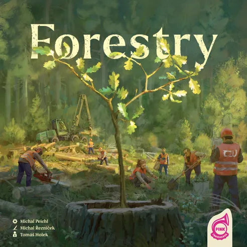 Forestry board game box cover