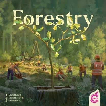 Forestry board game box cover