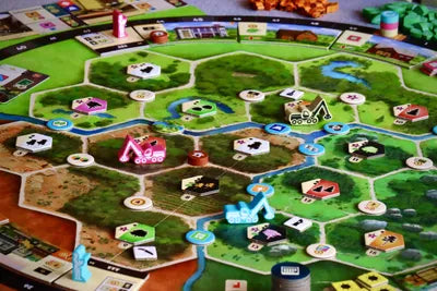Forestry all game components laid out