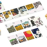 All components of Formosa Flowers, including flower cards and scoring markers.