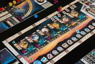 Galileo Galilei all game components laid out