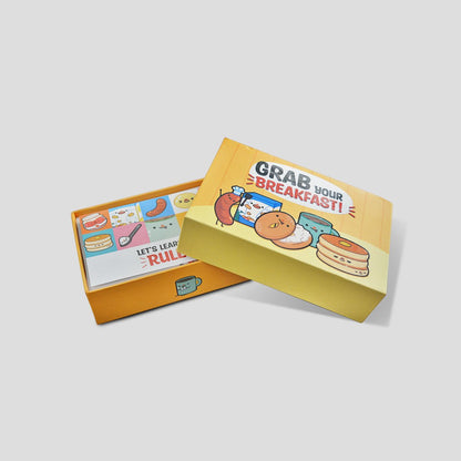 Grab Your Breakfast cards and food components