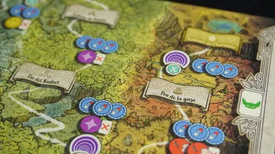 Players working together to recover relics and face challenges in Harmony, the cooperative fantasy adventure game.