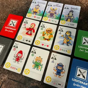 Katana Spirits polyomino katana tiles and components