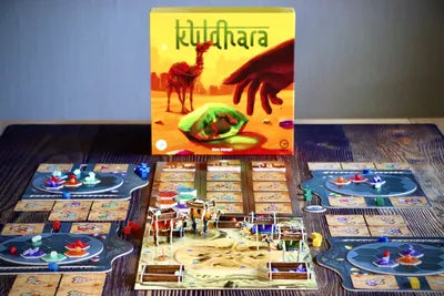 Kuldhara desert exploration game components and board