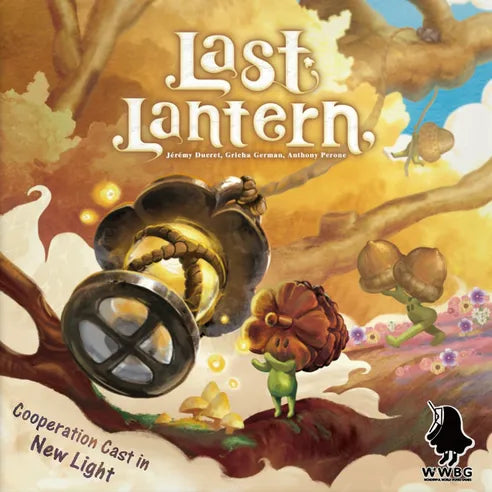 Front cover of Last Lantern, featuring whimsical animal and lantern artwork.