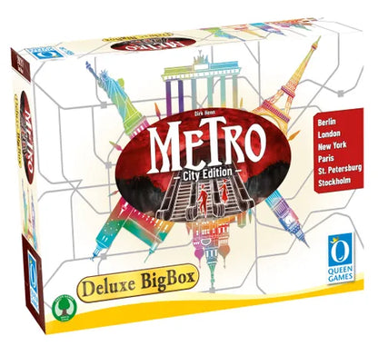 Front cover of Metro: City Edition – Deluxe Big Box, featuring vibrant subway and city artwork.