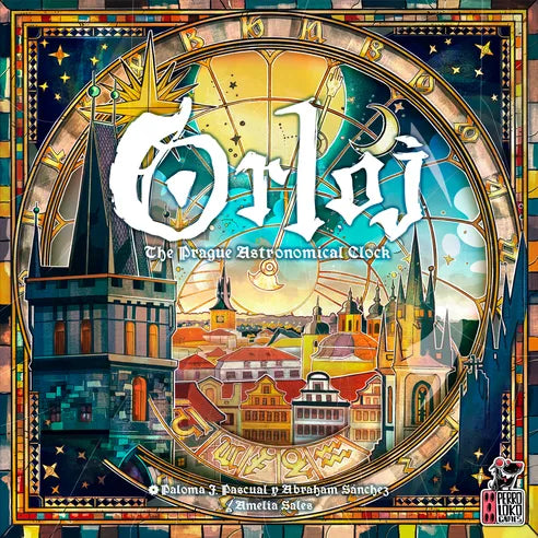 Orloj The Prague Astronomical Clock board game box cover