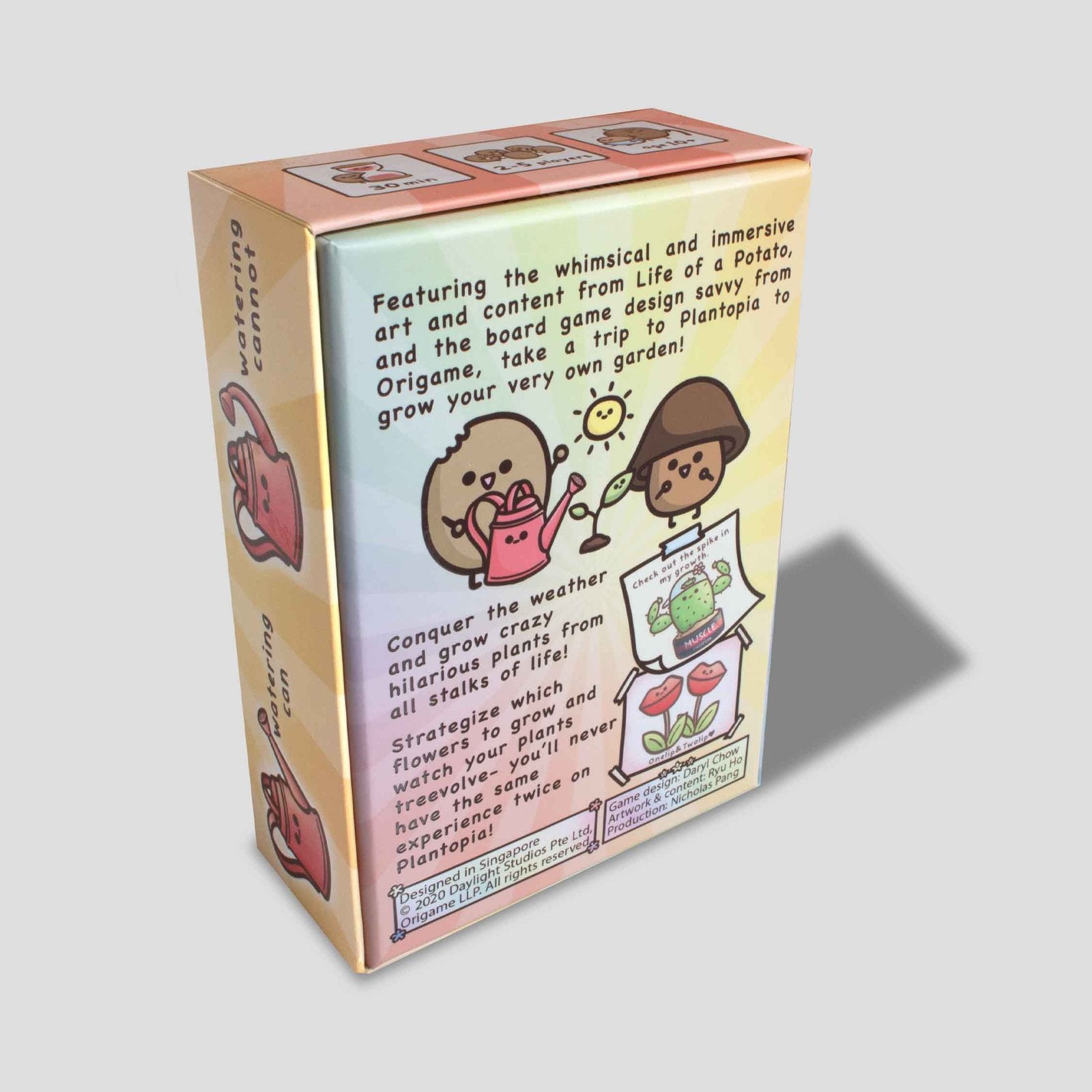 Plantopia game box back showing product info