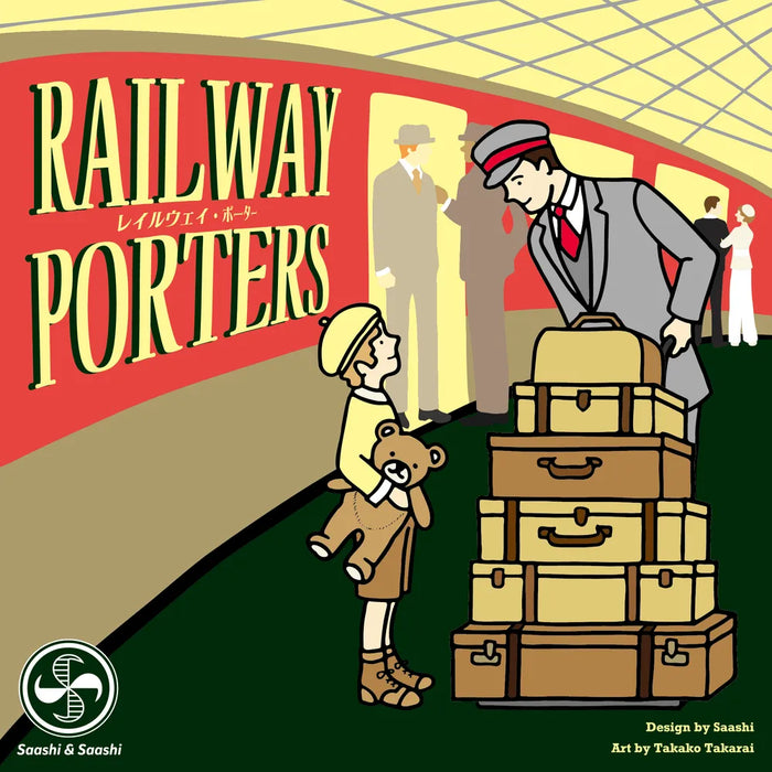 Railway Porters board game box – dice placement game by Saashi & Saashi