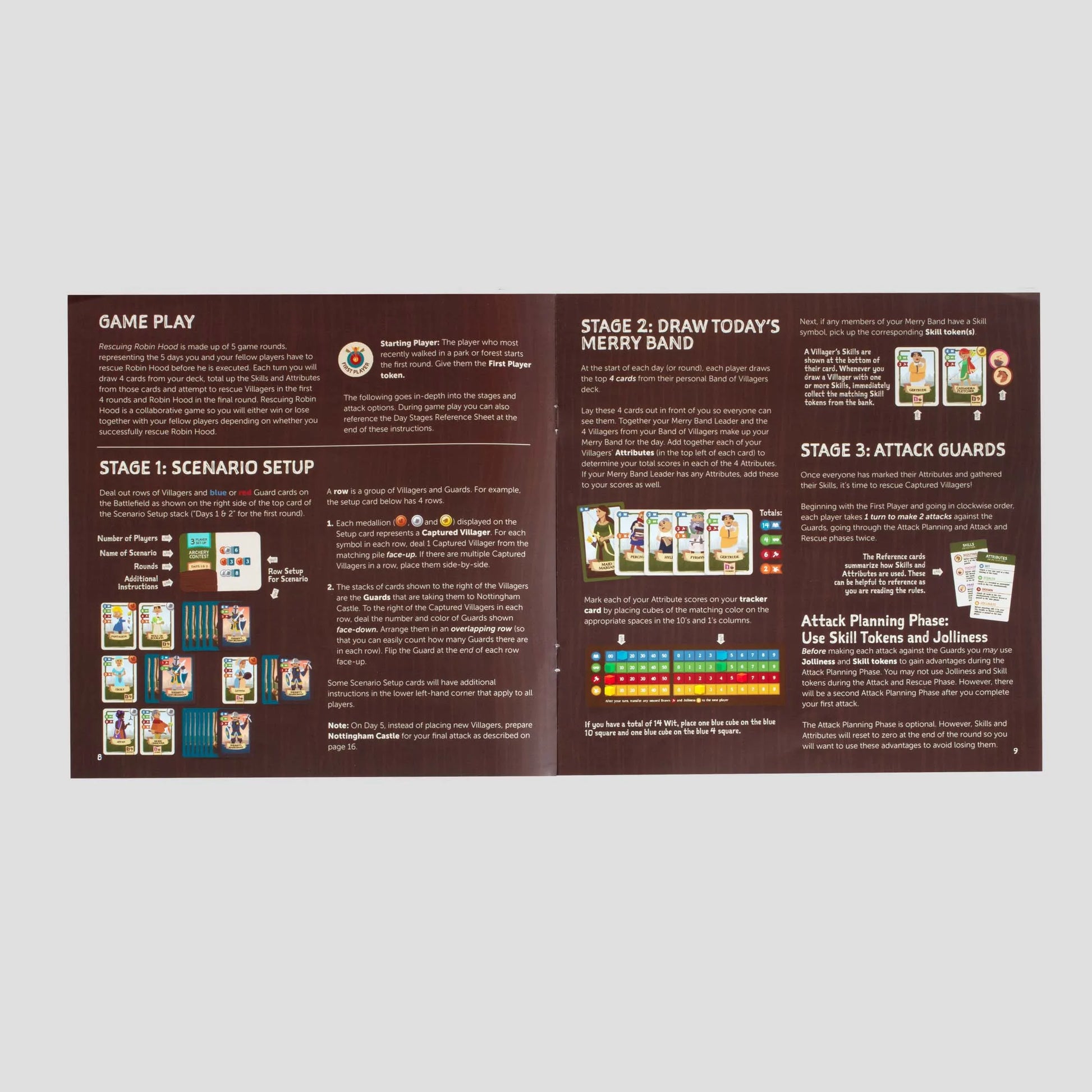 Rescuing Robin Hood rulebook pages