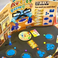 Players sculpting and guessing each other's clay creations in Slime Artist, the fun-filled party game.