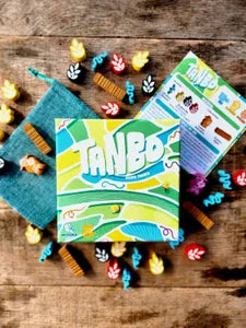 Tanbo abstract strategy game components and board