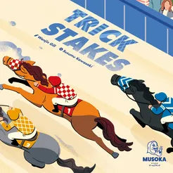 Trick Stakes card game box cover horse racing