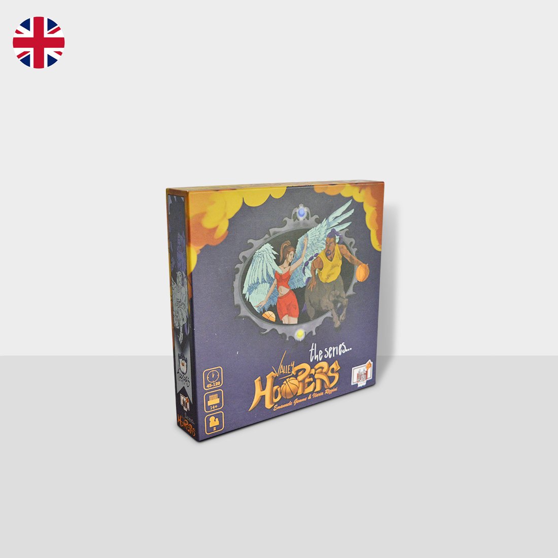 Valley Hoopers game box cover with tribal basketball theme
