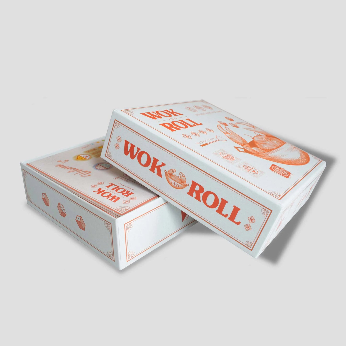 Wok and Roll opened box, lid raised slightly