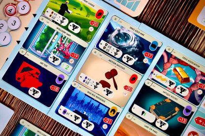 Age of Bitcoin — close-up of investment asset cards