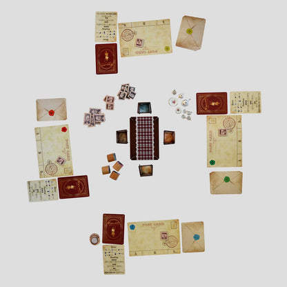 Mid-game scene of Alice in a Mad Tea Party setup