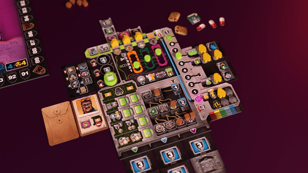 ASHES: Blackout Protocol — player board with shelter and components