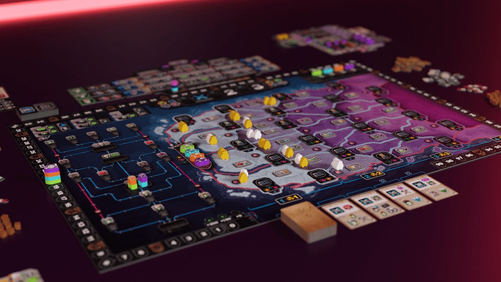 ASHES: Blackout Protocol — main board set up for play