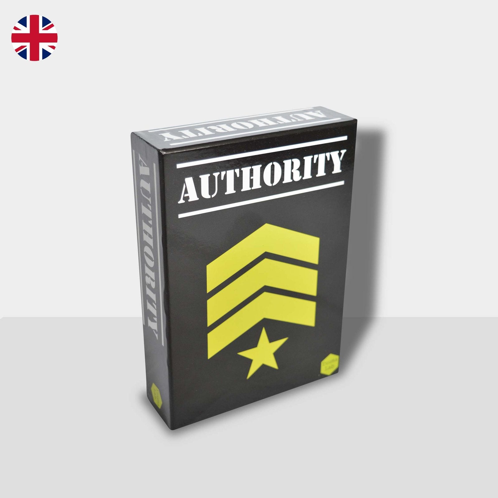 Authority game box with rebel vs loyalist theme