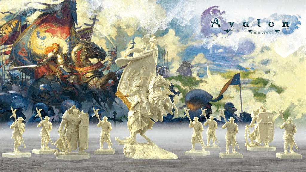 Avalon: The Riven Veil — Knights of the Round miniatures