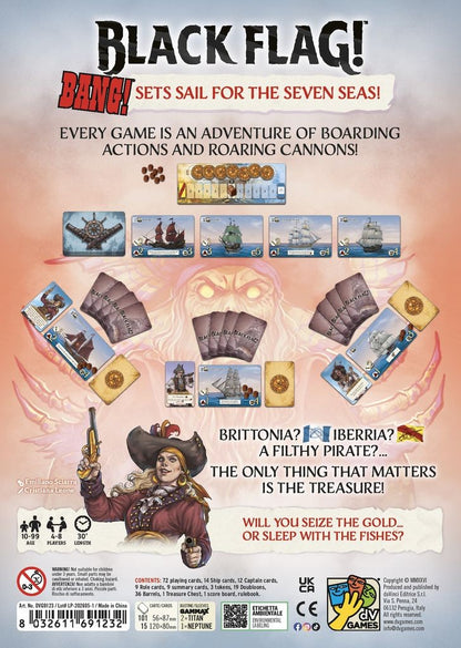 Black Flag! — back of the English edition box
