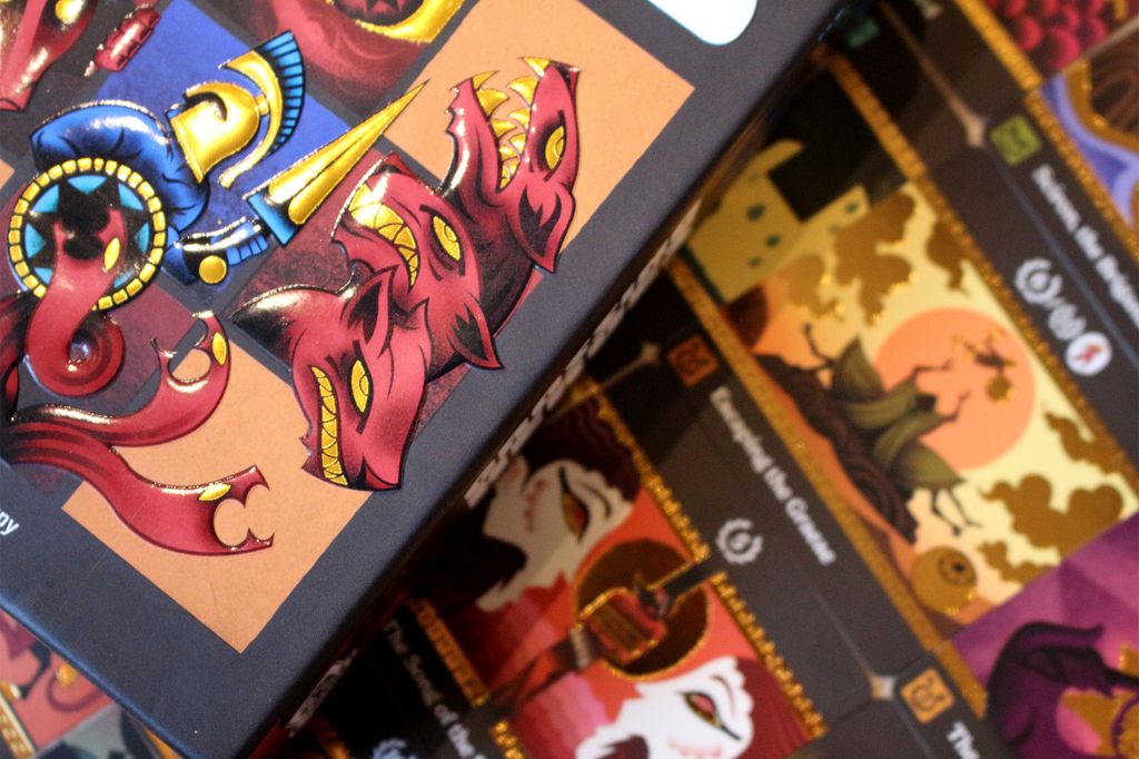 Crossing Heroes — embossed card detail
