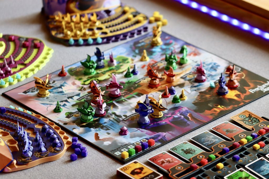 Fractured Sky: Deluxe Edition — game in progress on the table