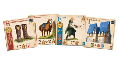 Greylune — sample companion, item and location cards