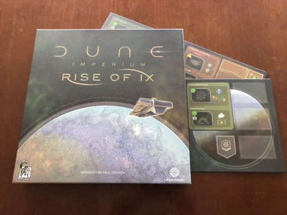 Dune: Imperium – Rise of Ix — box with the new game boards