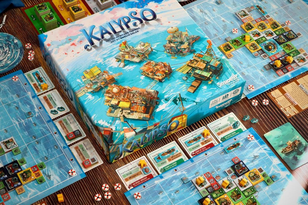 Kalypso — box and components on the table