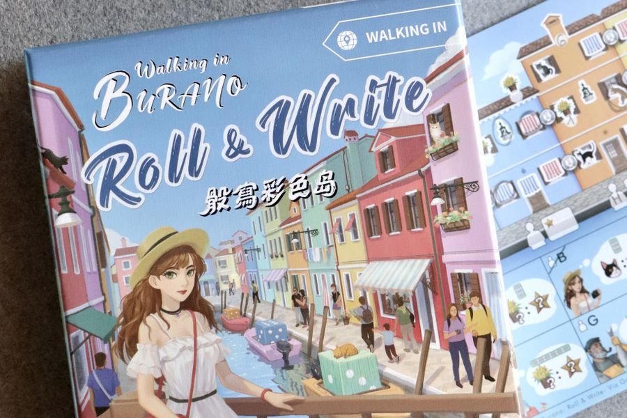Walking in Burano: Roll & Write – board game image 2