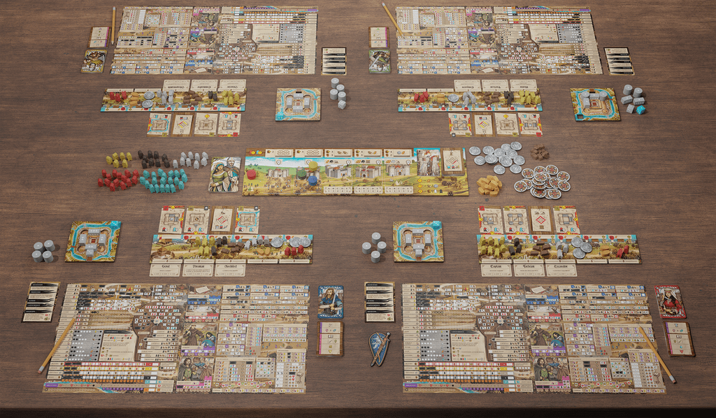 The Anarchy — four-player game in progress