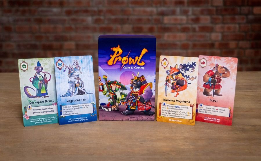 Ongoing round of Prowl card game