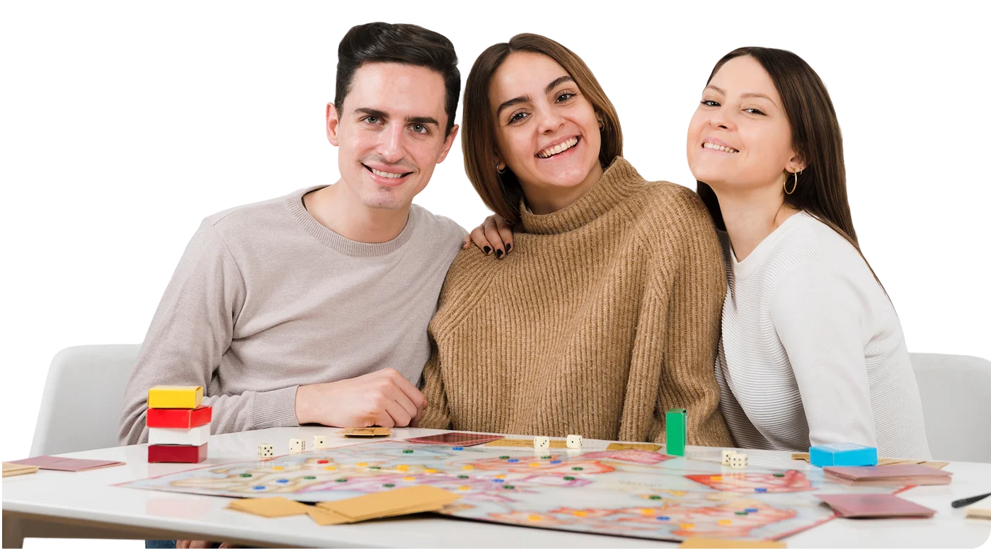 Leute beim Brettspielen